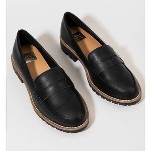 DV by Dolce Vita Black Leather Loafers